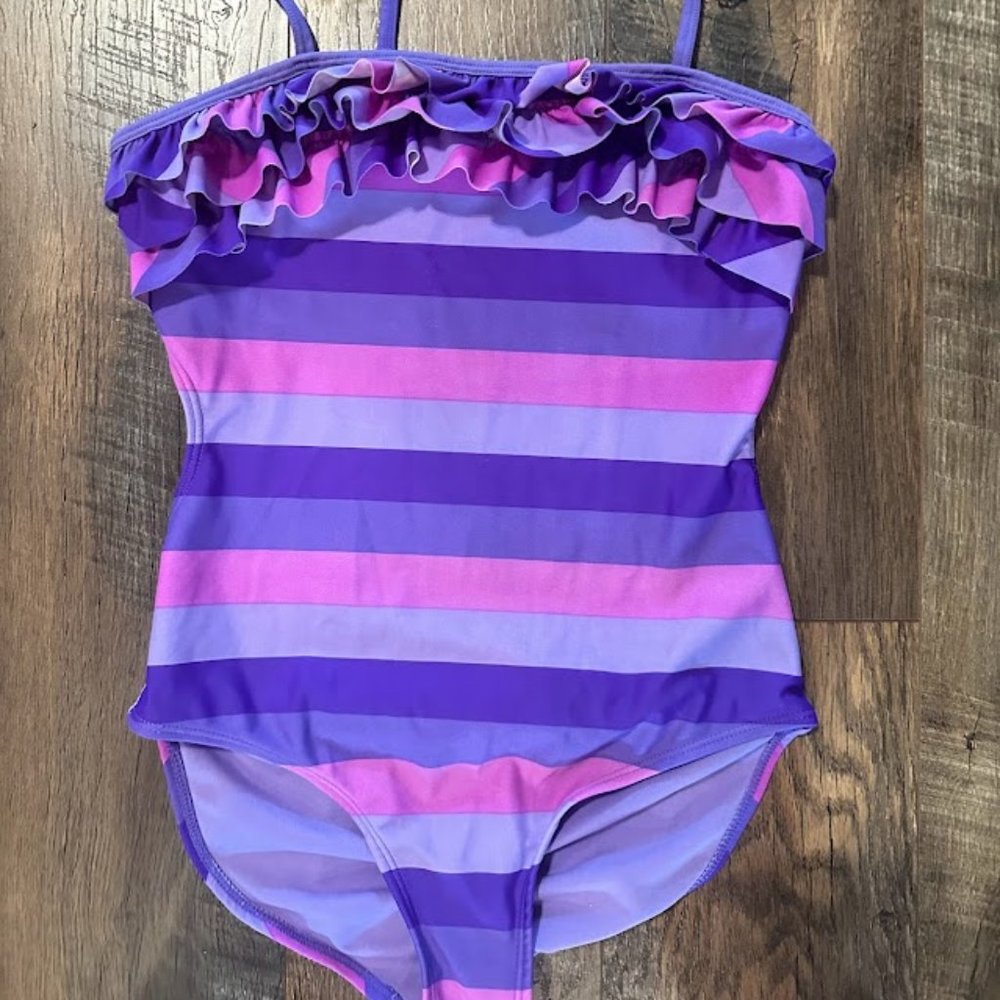 Xhilaration Girls Swimsuit L 10/12